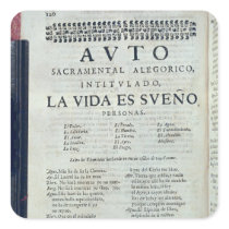 First page of 'La Vida es Sueno' Sticker