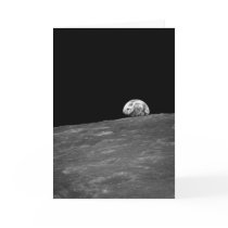First Photograph of a Earthrise taken by Apollo 8 Greeting Cards