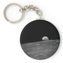 First Photograph of a Earthrise Taken by Apollo 8 Keychain