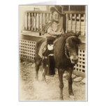 First Pony Ride_Old Fashioned Photo-card