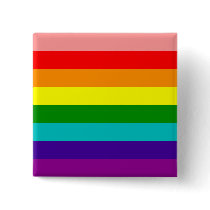 First Rainbow Gay Pride Flag Button