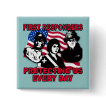 First Responders Tshirts, Bags, Travel Mugs buttons