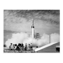 First Rocket Launch, Cape Canaveral, "Bumper 2" Post Card