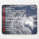First Rough Draught   of History. Mousepads