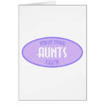 First Time Aunts Club (Purple) Greeting Card