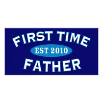 First Time Father 2010 Personalized Photo Card