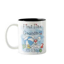 First Time Grandma Baby Boy Coffee Mug