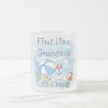 First Time Grandma of Boy Tshirts and Gifts Coffee Mugs