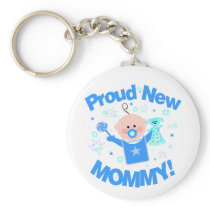 First Time Mum of Baby Boy Keychain