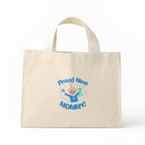 First Time Mum of Baby Boy Striped Bag