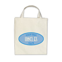 First Time Uncles Club (Blue) Tote Bags