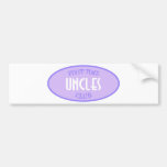 First Time Uncles Club (Purple) Bumper Sticker
