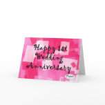 First Wedding Anniversary cards