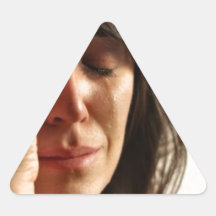 First world Problems II Triangle Sticker