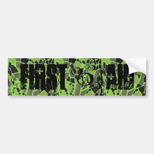 FirstAid  Sticker Bumper Sticker