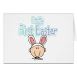 firsteasterrabitears greeting card