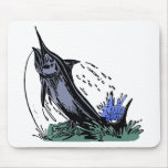 fisch Angel fish fishing rod Mousepads