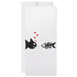 fish and bone in love icon rack cards