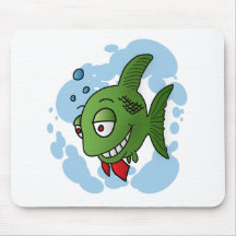 Fish and bubbles mousepads