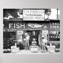 Fish and Fruit: 1936 Print