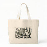 fish - block print bags