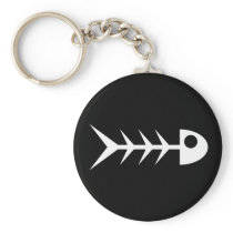 Fish bones key chains