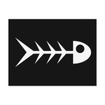 Fish bones postcards