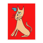 Fish & Cat Postcard