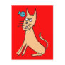 Fish & Cat Postcard