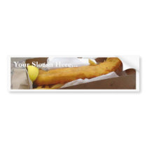 Fish Chips Bumper Sticker