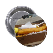 Fish Chips Pinback Buttons