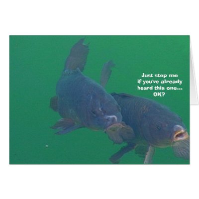 Fish comedian card by sumiko