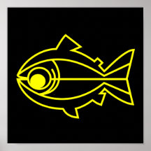 Fish Eye - Yellow Trout Posters