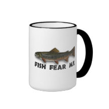 Fish Fear Me Funny Fishing Sports Mugs