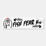 Fish Fear Me Pirate Bumper Sticker