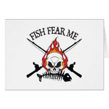 Fish Fear Me Pirate Greeting Cards