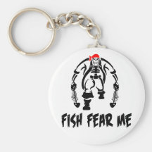 Fish Fear Me Pirate Key Chains