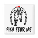 Fish Fear Me Pirate magnets