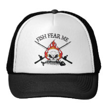 Fish Fear Me Pirate Trucker Hat