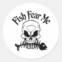 Fish Fear Me Stickers