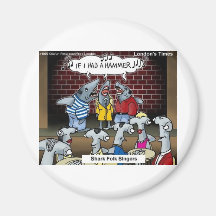 Fish Folk Singers Funny Gifts Tees & Collectibles Fridge Magnets