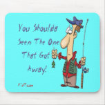 Fish got away mouse pad