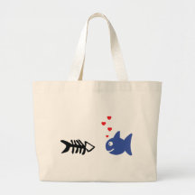 fish in love icon bag