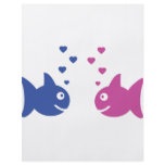 fish in love icon full color flyer