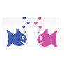 fish in love icon custom photo card