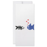 fish in love icon custom rack card