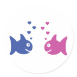 fish in love icon stickers