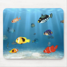 Fish In The Ocean Mouse Mats