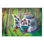 Fish Magical  Mansion in the Forest Greeting Cards