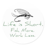 Fish More, Work Less! stickers